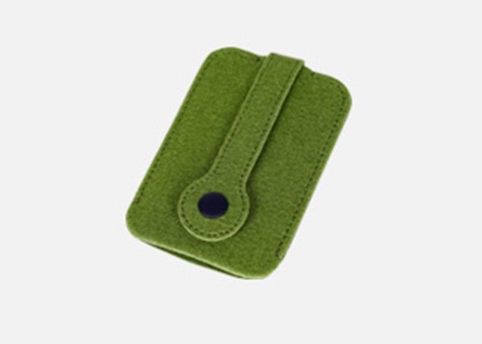 Custom Color Compact Small Felt Bag Comfortable Handling With Pull Out Button